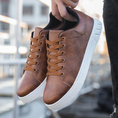 Urban Laced Leather Sneakers for Men