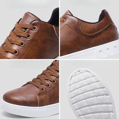 Urban Laced Leather Sneakers for Men