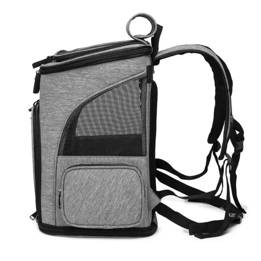 Ultimate Pet Travel Backpack  Breathable Design for Cats and Dogs, Nylon  Pack Ready