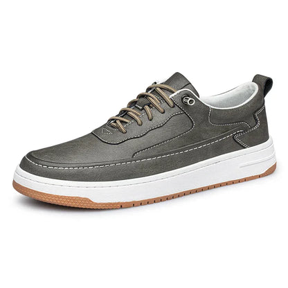 Men's Classic Leather Trainers with Flexibility