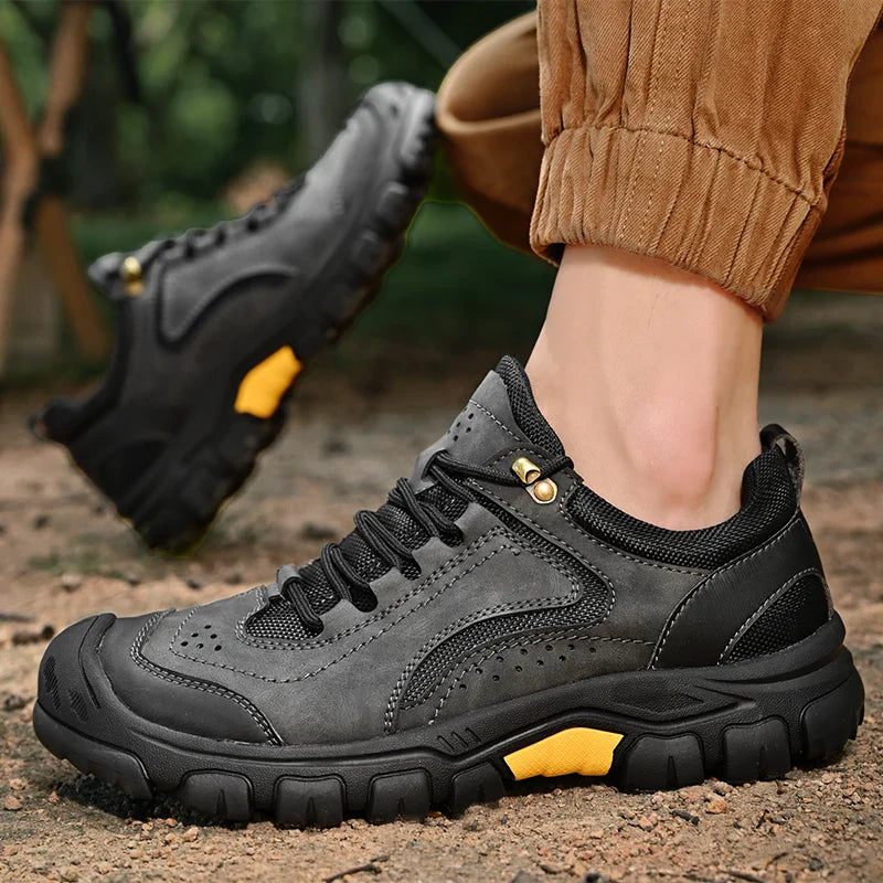 Men's Genuine Leather Casual Sneakers