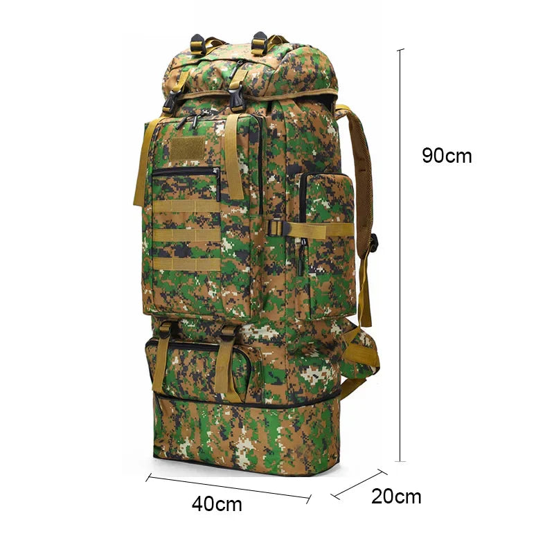 Expeditionary Military Tactical Backpack Survival Outdoor Adventures Pack Ready 100L