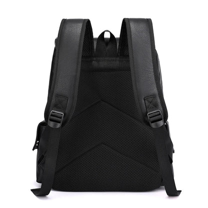 Stylish PU Leather Laptop Backpack Business and Travel Pack Ready 16 inch