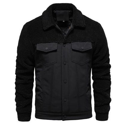 Men’s Fur Collar Warm Winter Jacket