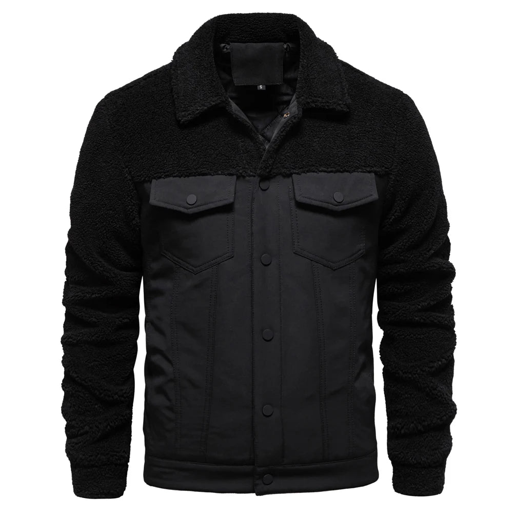 Men’s Fur Collar Warm Winter Jacket