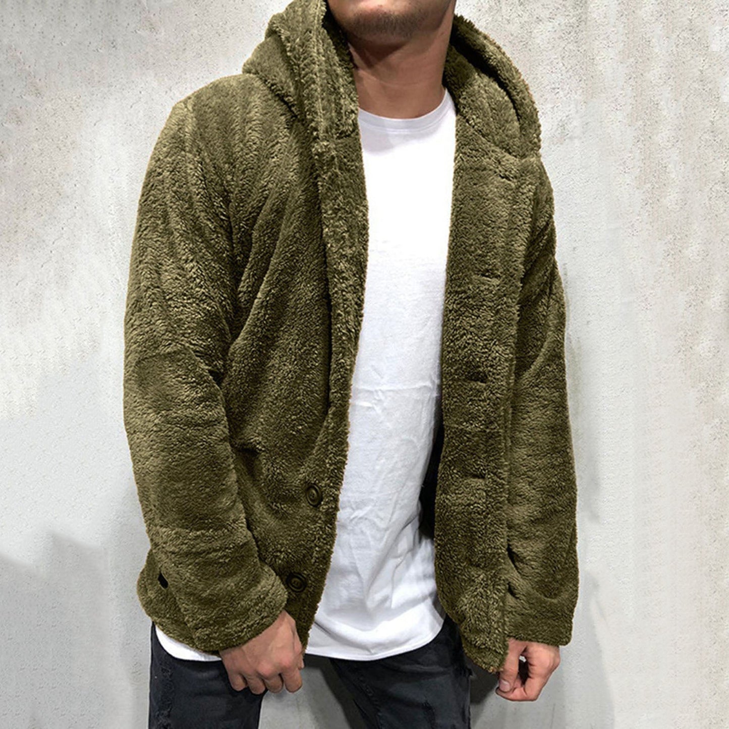 Luxe Sherpa Fleece Button-down Vest