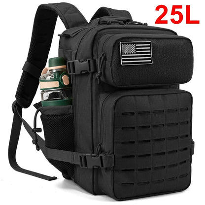 Unisex Elite Tactical Backpack Outdoor Adventures Survival Pack Ready 25L and 45L Sizes