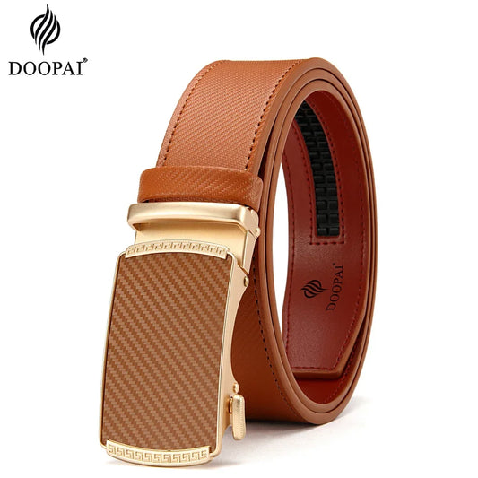 Men's Quality Leather Automatic Buckle Belt