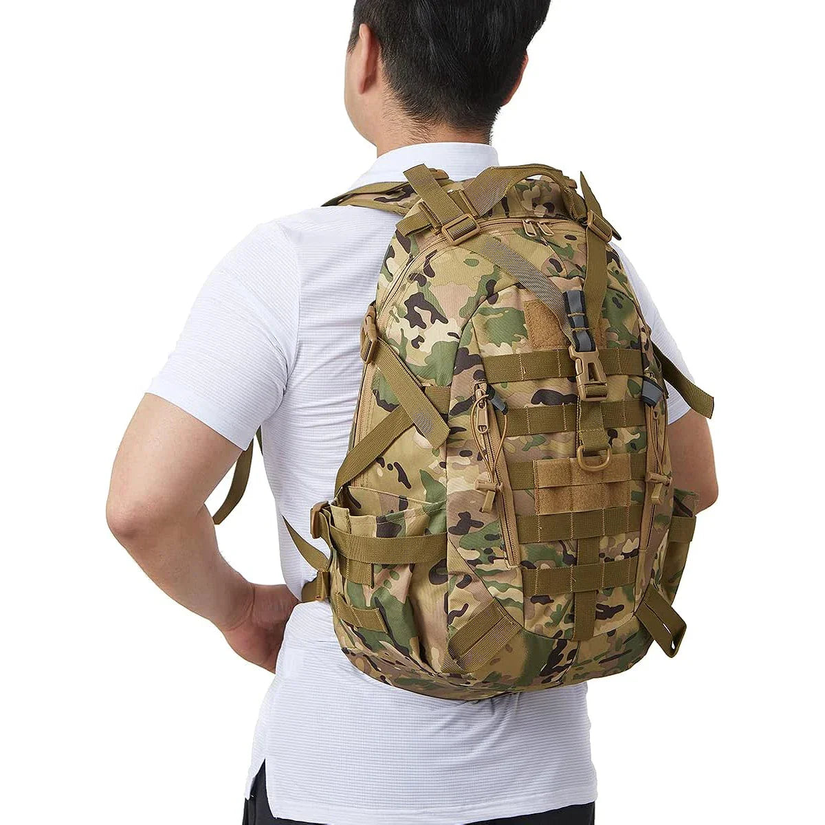 Adventure Tactical Backpack for Outdoor Activities Hiking Camping Pack Ready 40L Size