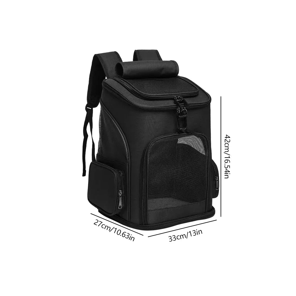 Ultimate Pet Travel Backpack  Breathable Design for Cats and Dogs, Nylon  Pack Ready