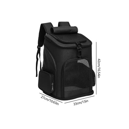 Ultimate Pet Travel Backpack  Breathable Design for Cats and Dogs, Nylon  Pack Ready