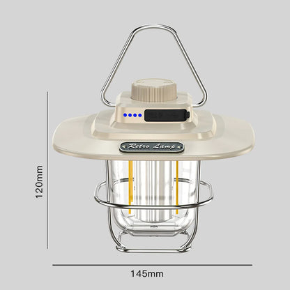 Vintage Inspired Rechargeable LED Camping Lantern