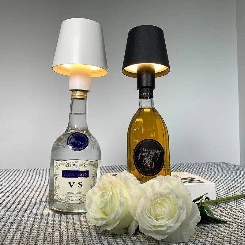 Table Lamp With Wine Bottle Lampshade