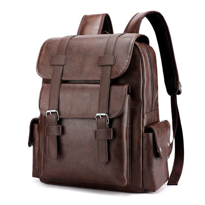 Stylish PU Leather Laptop Backpack Business and Travel Pack Ready 16 inch