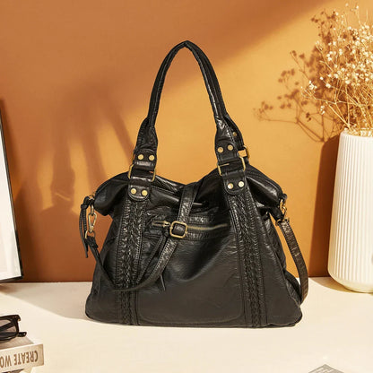 Classic Vintage Leather Shoulder Bag