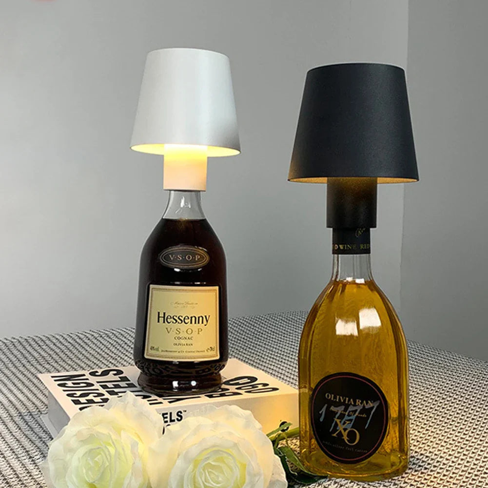 Table Lamp With Wine Bottle Lampshade