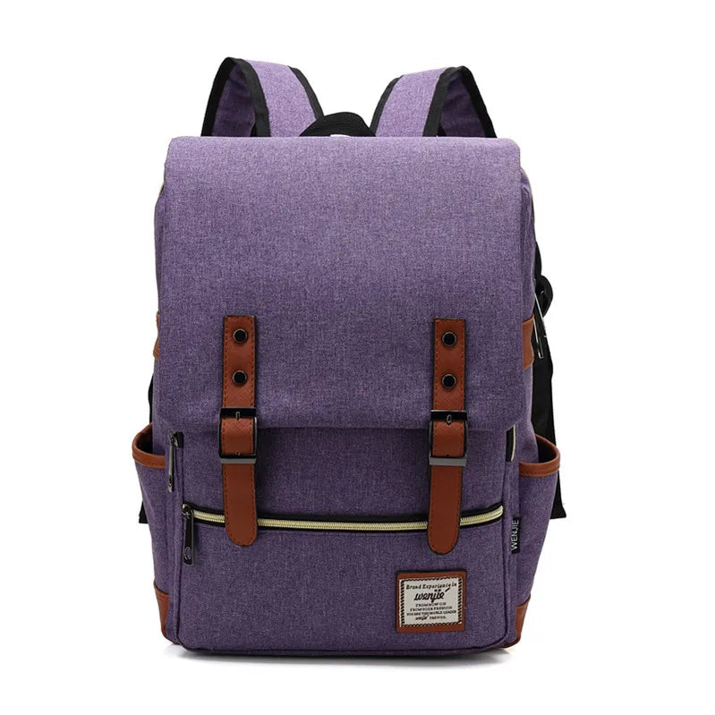 Vintage Laptop Backpack Canvas for Travel and Daily 14 and 16 Inches