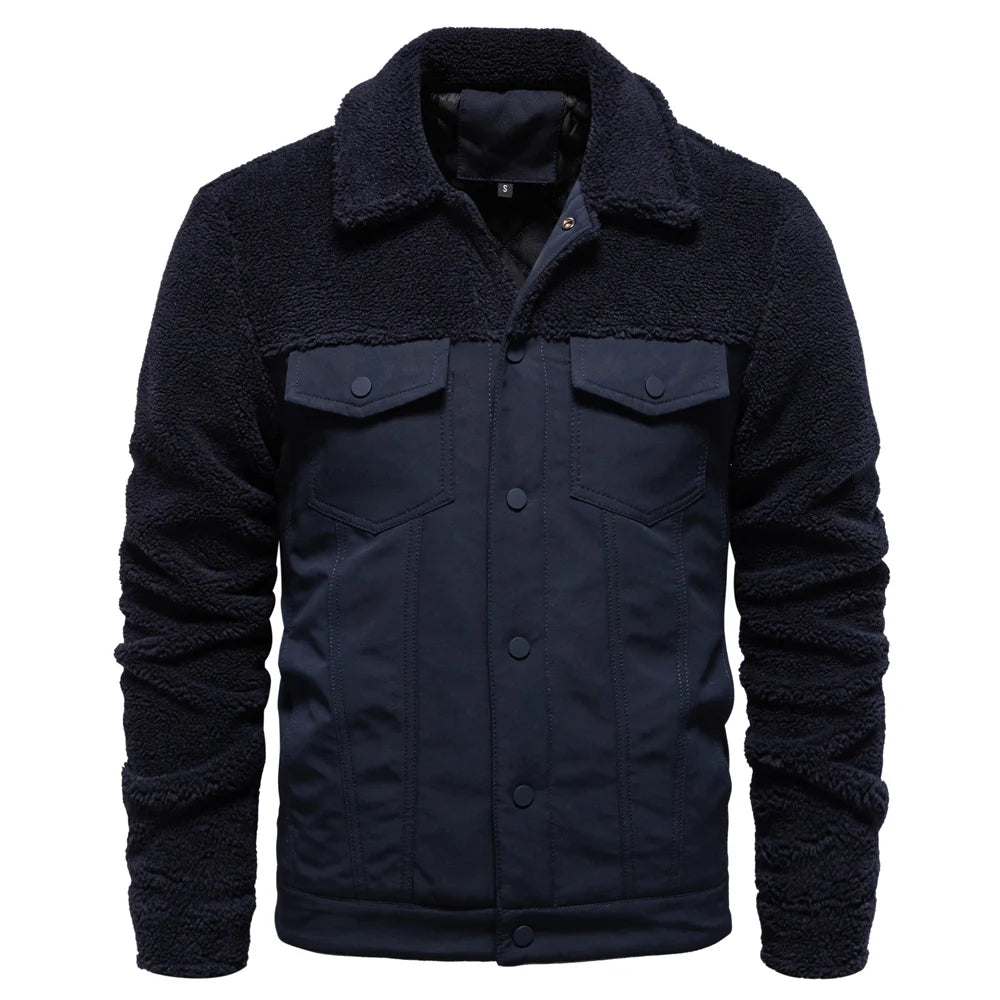 Men’s Fur Collar Warm Winter Jacket