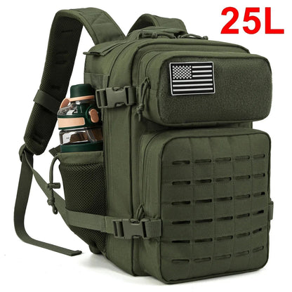 Unisex Elite Tactical Backpack Outdoor Adventures Survival Pack Ready 25L and 45L Sizes