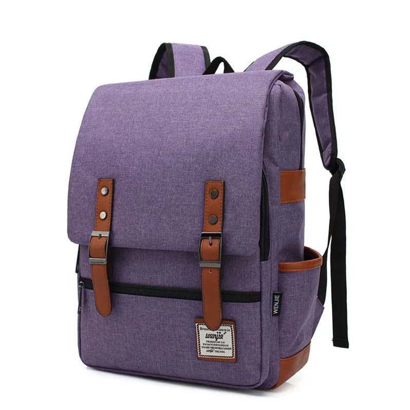 Vintage Laptop Backpack Canvas for Travel and Daily 14 and 16 Inches