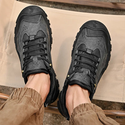 Men's Genuine Leather Casual Sneakers