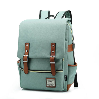 Vintage Laptop Backpack Canvas for Travel and Daily 14 and 16 Inches