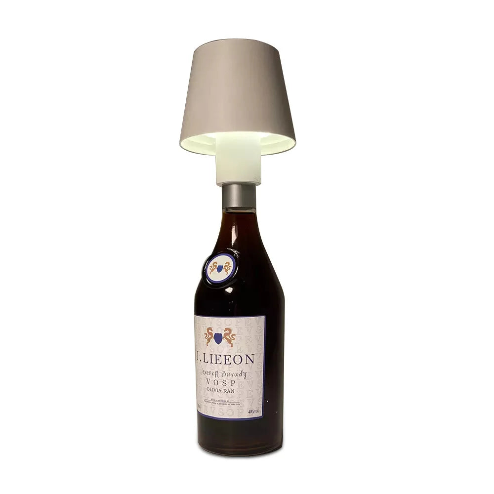 Table Lamp With Wine Bottle Lampshade