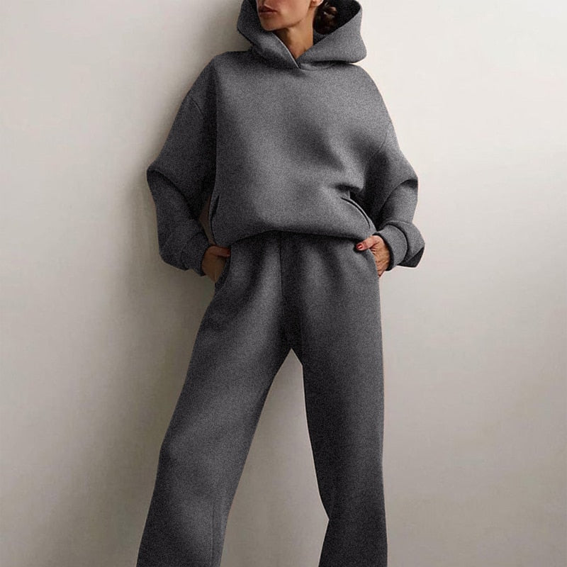 Cozy Lounge Jogging Set Oversized Comfort for Women