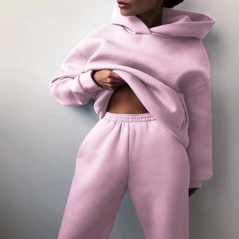 Cozy Lounge Jogging Set Oversized Comfort for Women