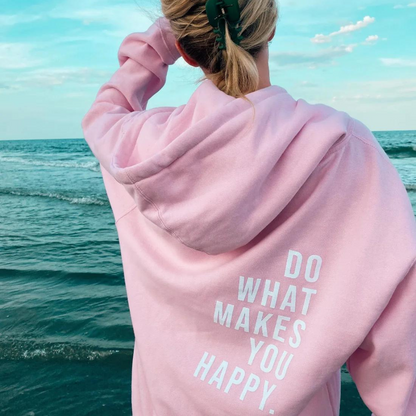 Women’s Cozy Text Print Hooded Sweater