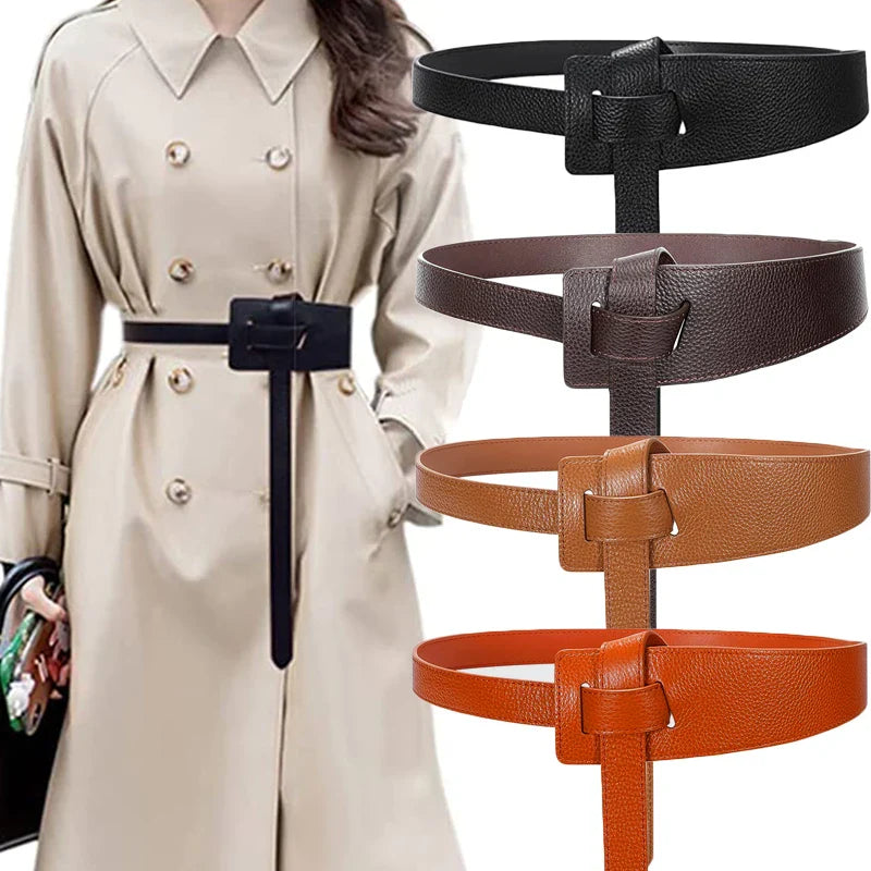 High Quality PU Leather Women's Belt