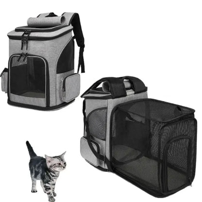 Ultimate Pet Travel Backpack  Breathable Design for Cats and Dogs, Nylon  Pack Ready