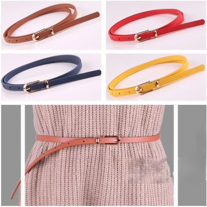 Fashionable Women’s Thin Waist Buckle Belt