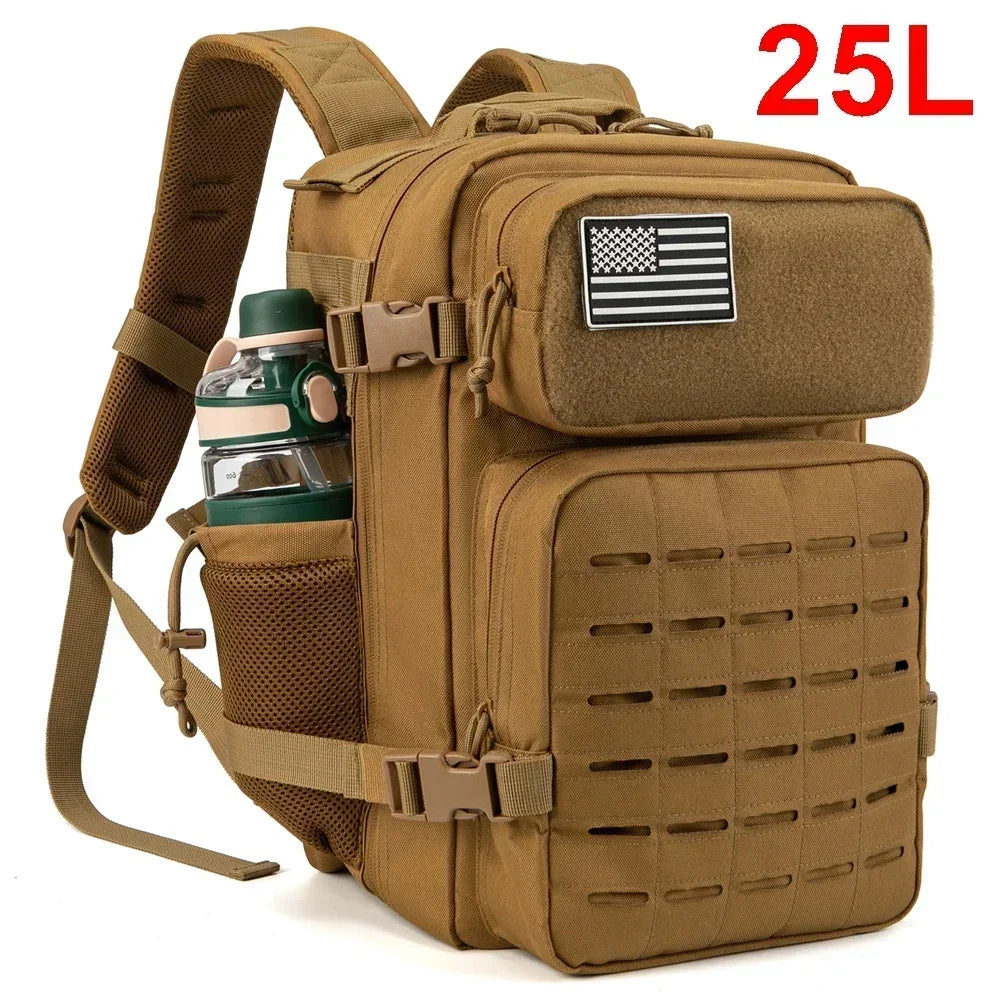 Unisex Elite Tactical Backpack Outdoor Adventures Survival Pack Ready 25L and 45L Sizes