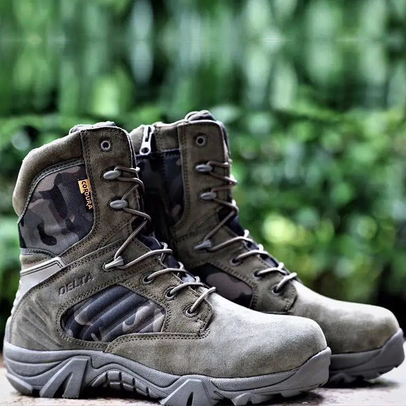 Tactical Combat Boots with Reinforced Sole