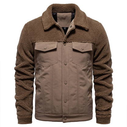 Men’s Fur Collar Warm Winter Jacket