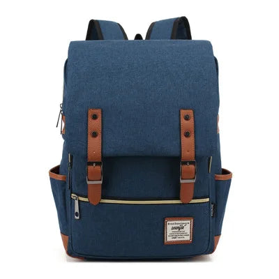 Vintage Laptop Backpack Canvas for Travel and Daily 14 and 16 Inches