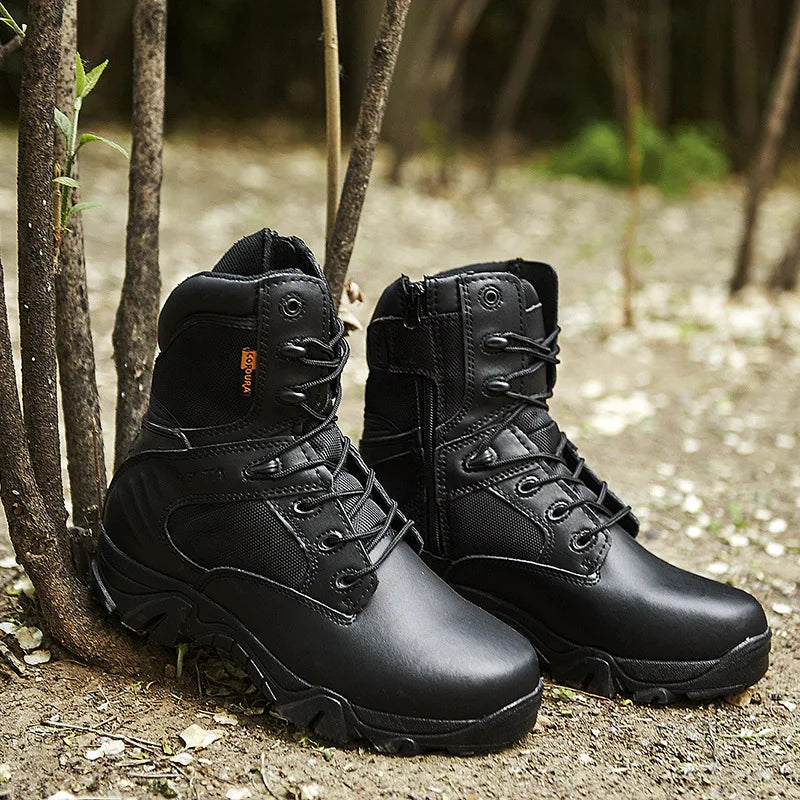 Tactical Combat Boots with Reinforced Sole