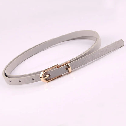 Fashionable Women’s Thin Waist Buckle Belt