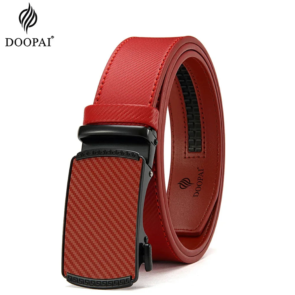 Men's Quality Leather Automatic Buckle Belt