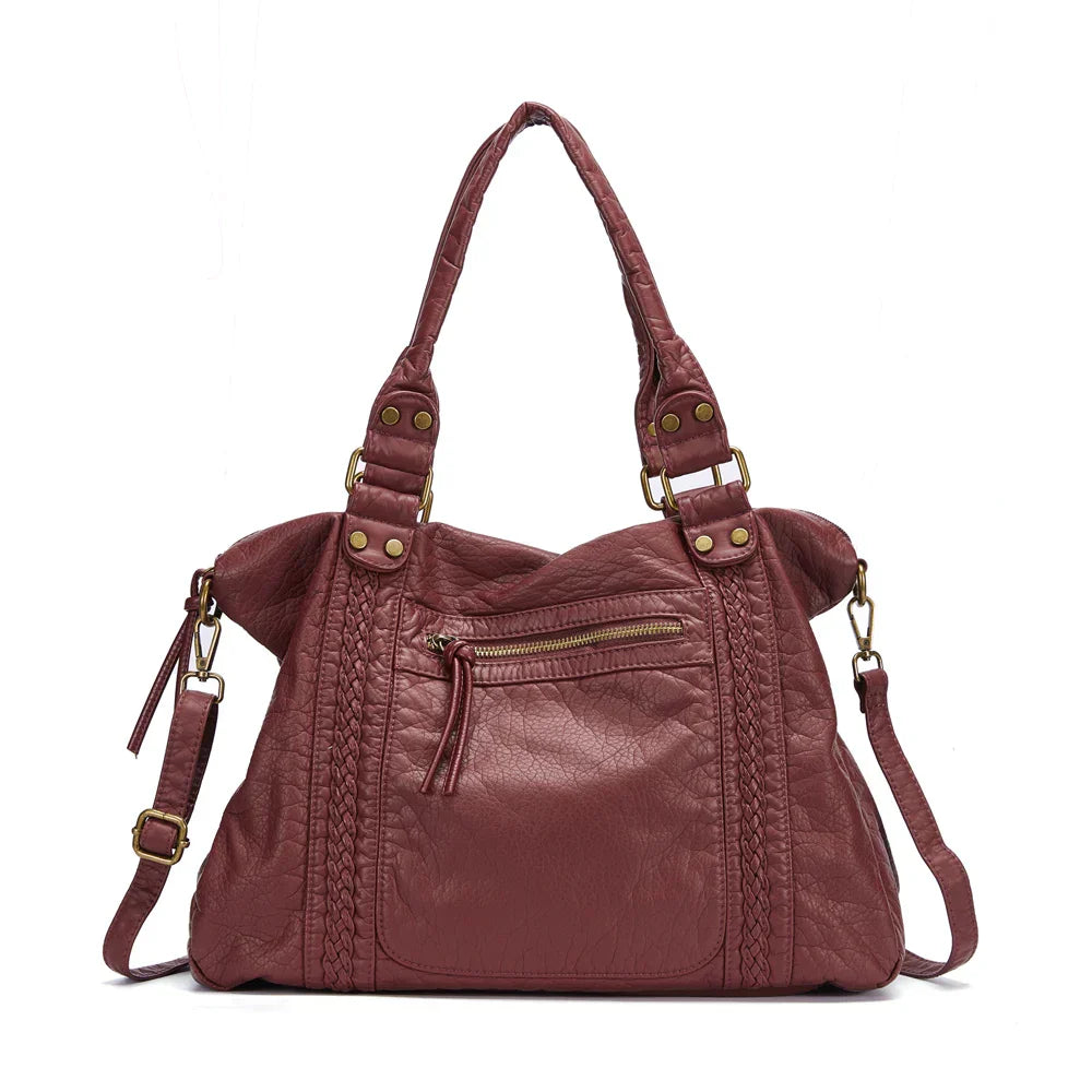 Classic Vintage Leather Shoulder Bag