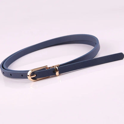 Fashionable Women’s Thin Waist Buckle Belt