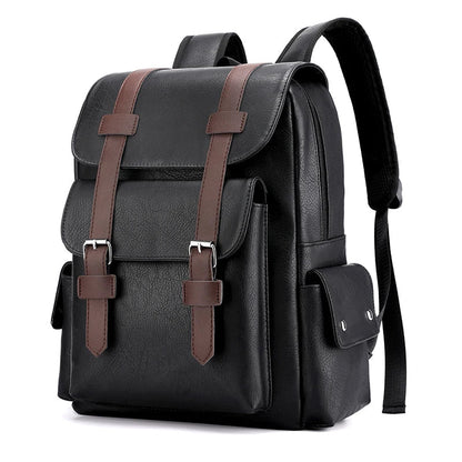 Stylish PU Leather Laptop Backpack Business and Travel Pack Ready 16 inch