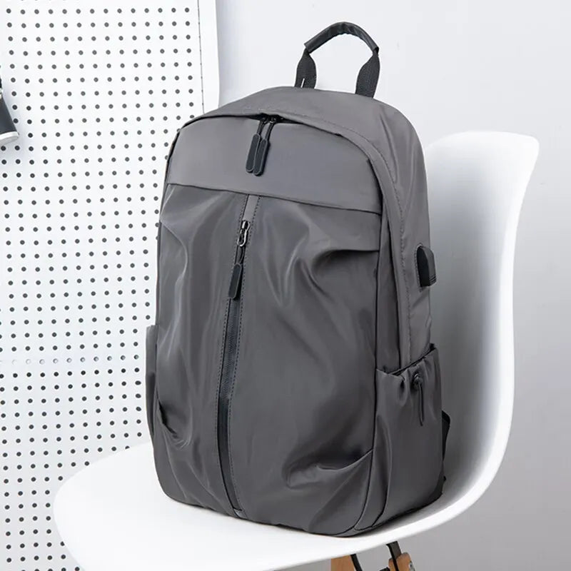 Unisex Classic Versatile Plain Student Backpack Everyday Use Pack Ready 20L Capacity