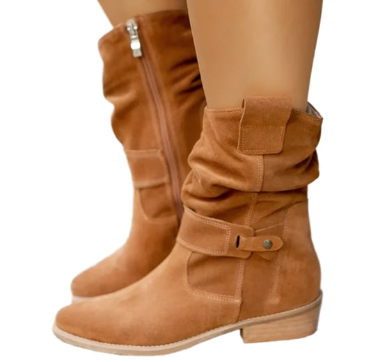 Classic Women's Comfortable Low Heel Boots