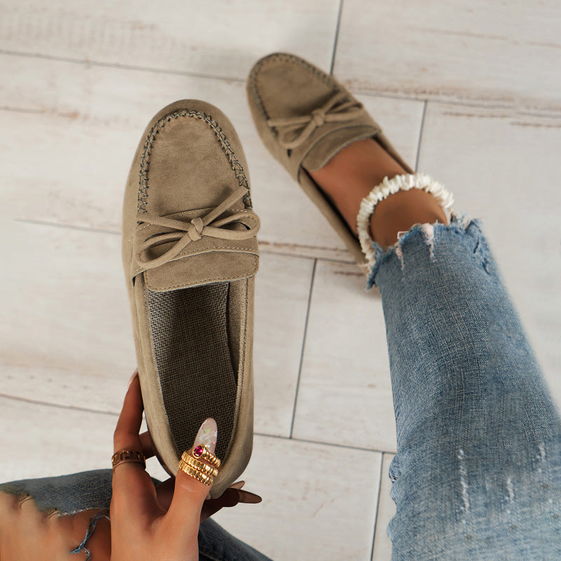 Slip-On Casual Bow Detail Sneakers