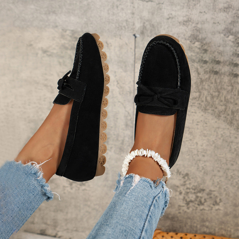 Slip-On Casual Bow Detail Sneakers