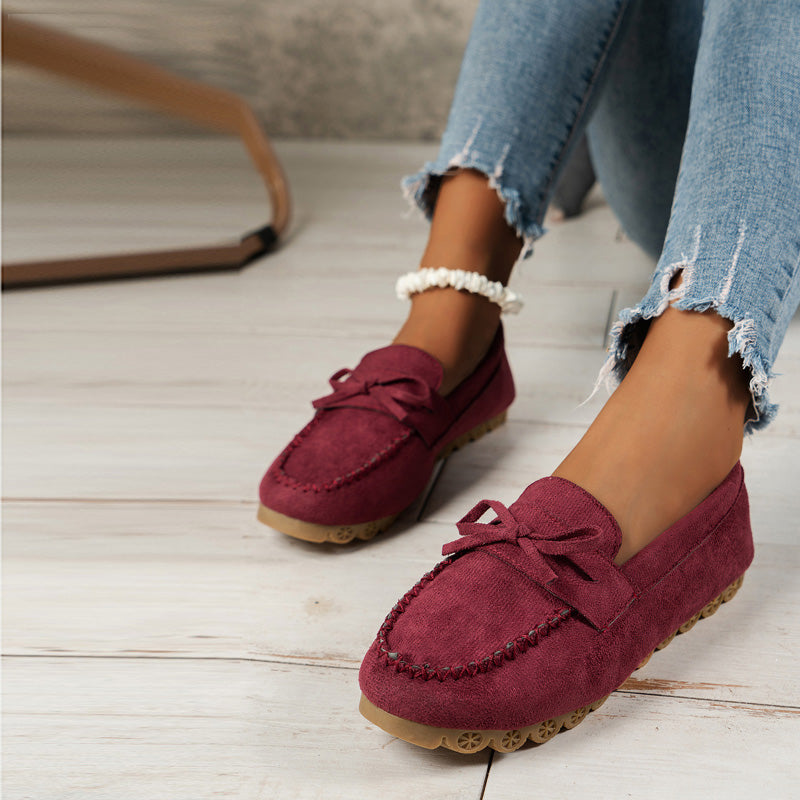 Slip-On Casual Bow Detail Sneakers