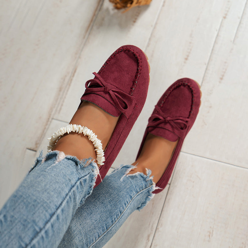 Slip-On Casual Bow Detail Sneakers