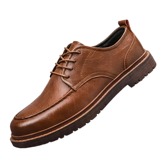 Sleek and Durable Men's Leather Shoes